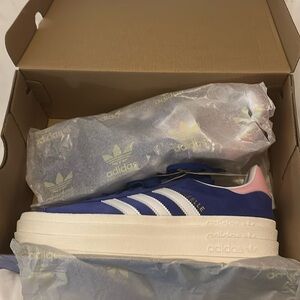 Adidas Gazelle Bold W tennis shoes in royal blue- size 11 women’s. Brand new.